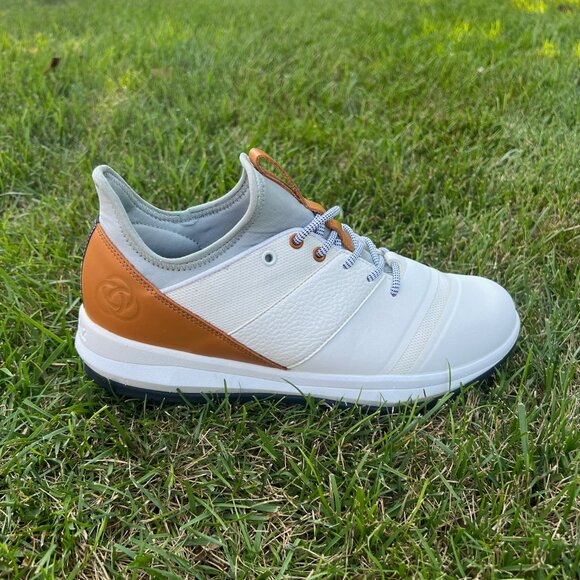 Athalonz EnVe Sneakers Mens 9 Performance Spikeless Golf Shoes White Tan Lace Up Athalonz EnVe Golf Performance Sneakers Men main image 4